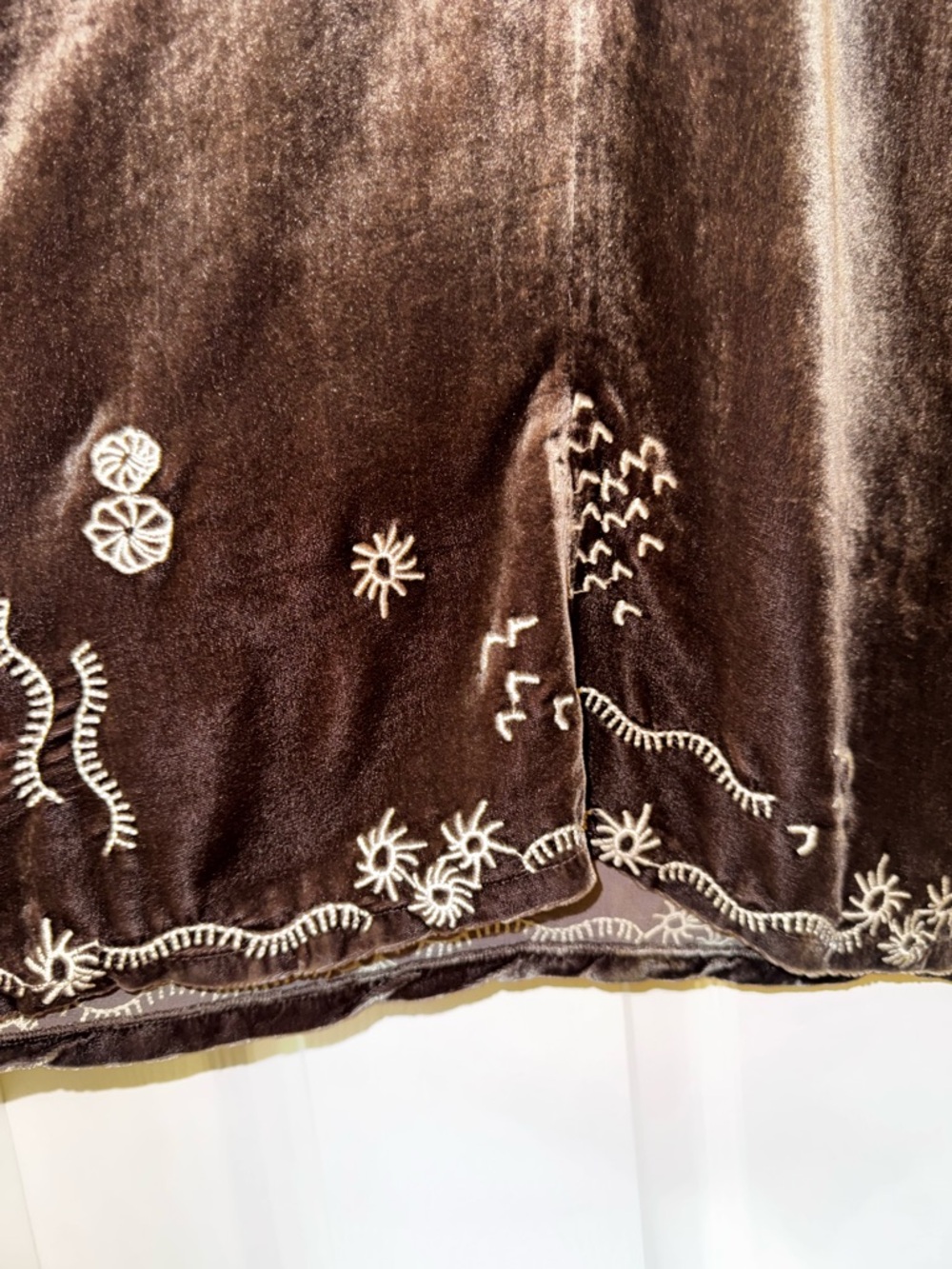 Johnny Was Silk Blend Maree Velvet Effortless Kaftan Sz S - Picture 9 of 11